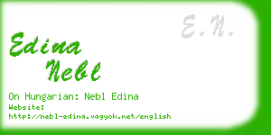 edina nebl business card